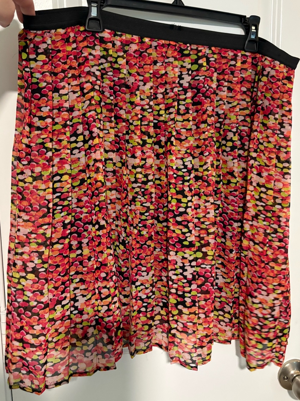 Kim Rogers Multicolor Abstract Print Flowy Skirt Petite Medium